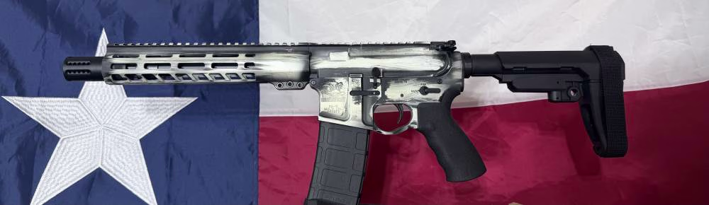 DUCK ARMORY AR15 PISTOL - WHITE CERAKOTE 5.56 NATO